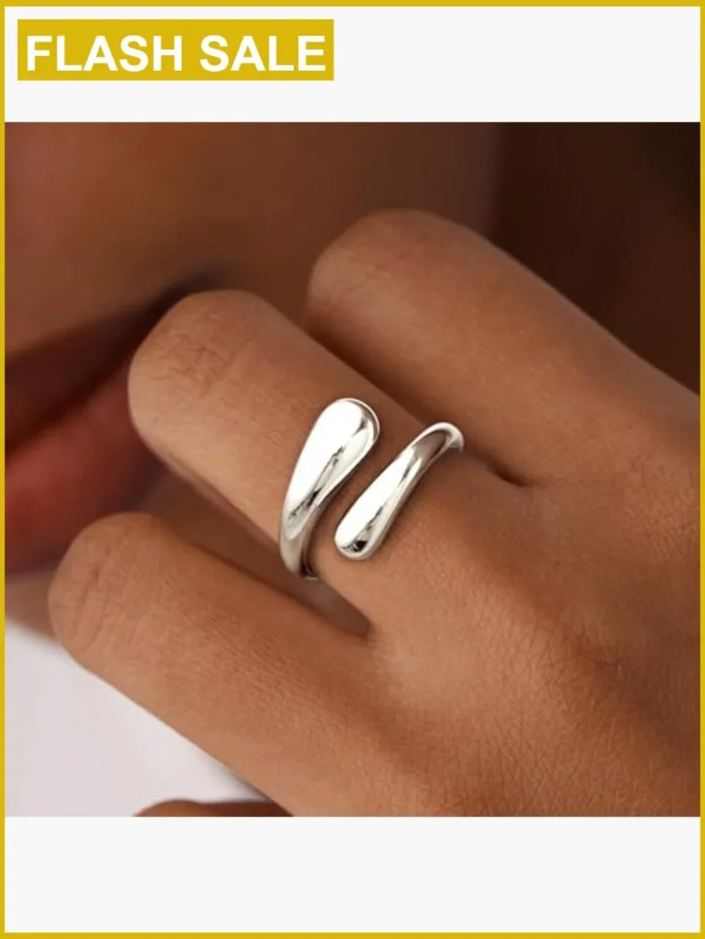 Non Tarnish Gold Chunky Twist Dome Ring Stackable Silver Stainless Steel